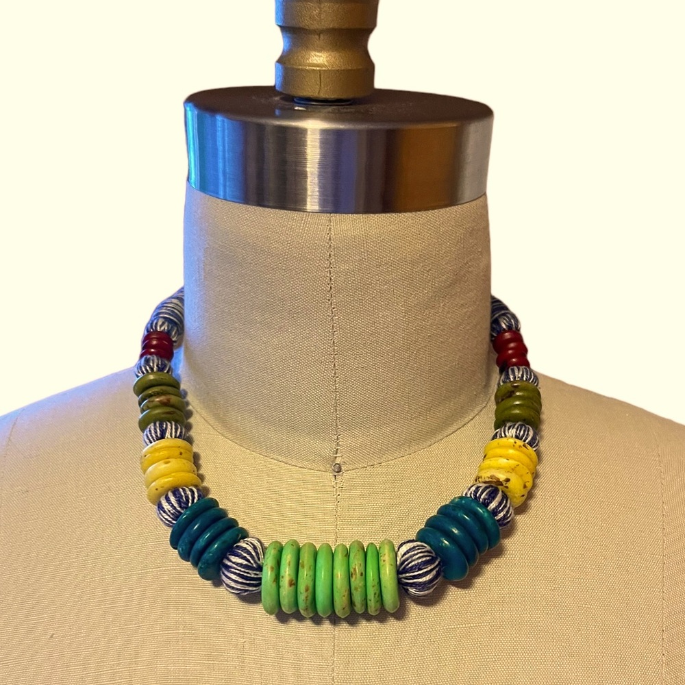 Anthropologie statement beaded necklace